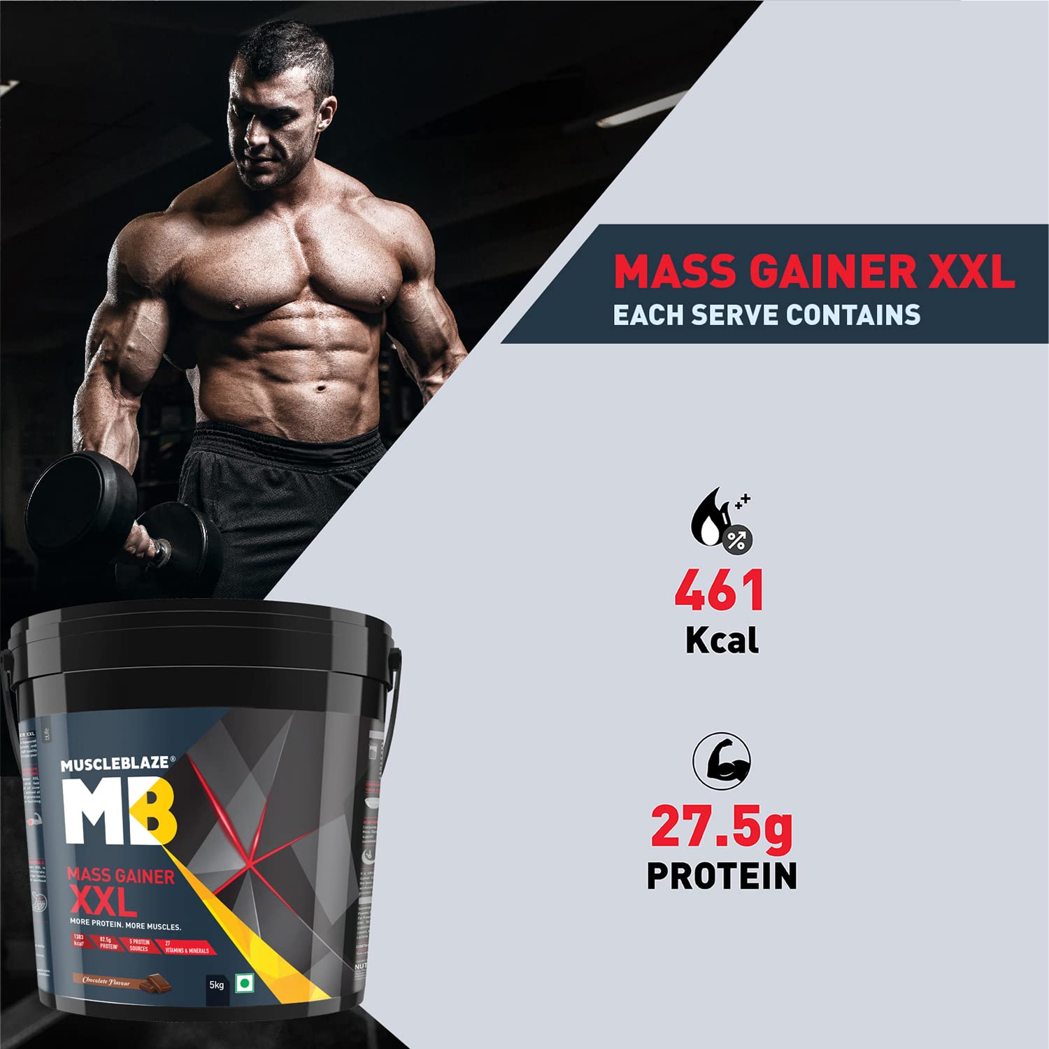 MuscleBlaze Mass Gainer XXL Powder – 247 Nutrition