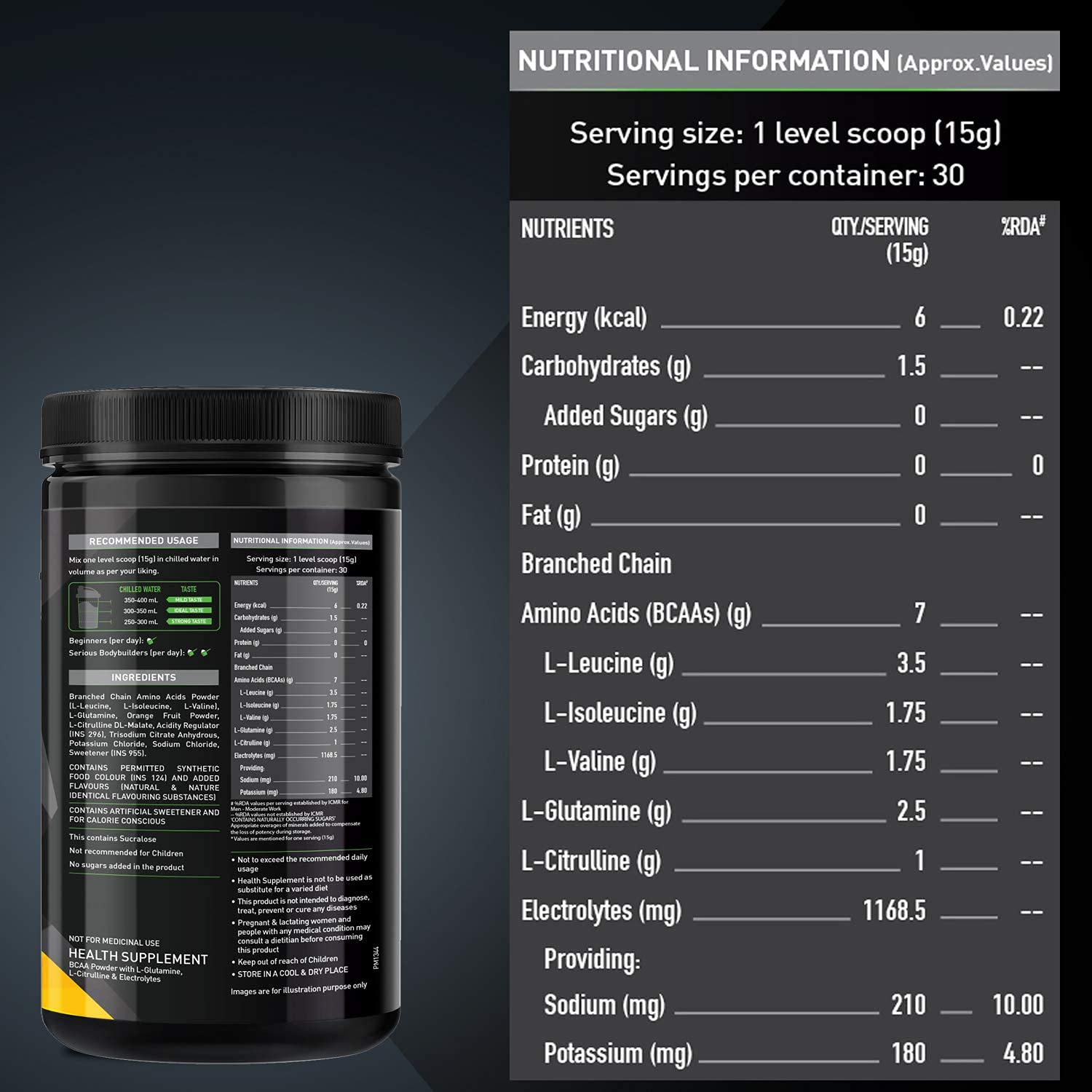 MuscleBlaze BCAA Pro Powder – 247 Nutrition