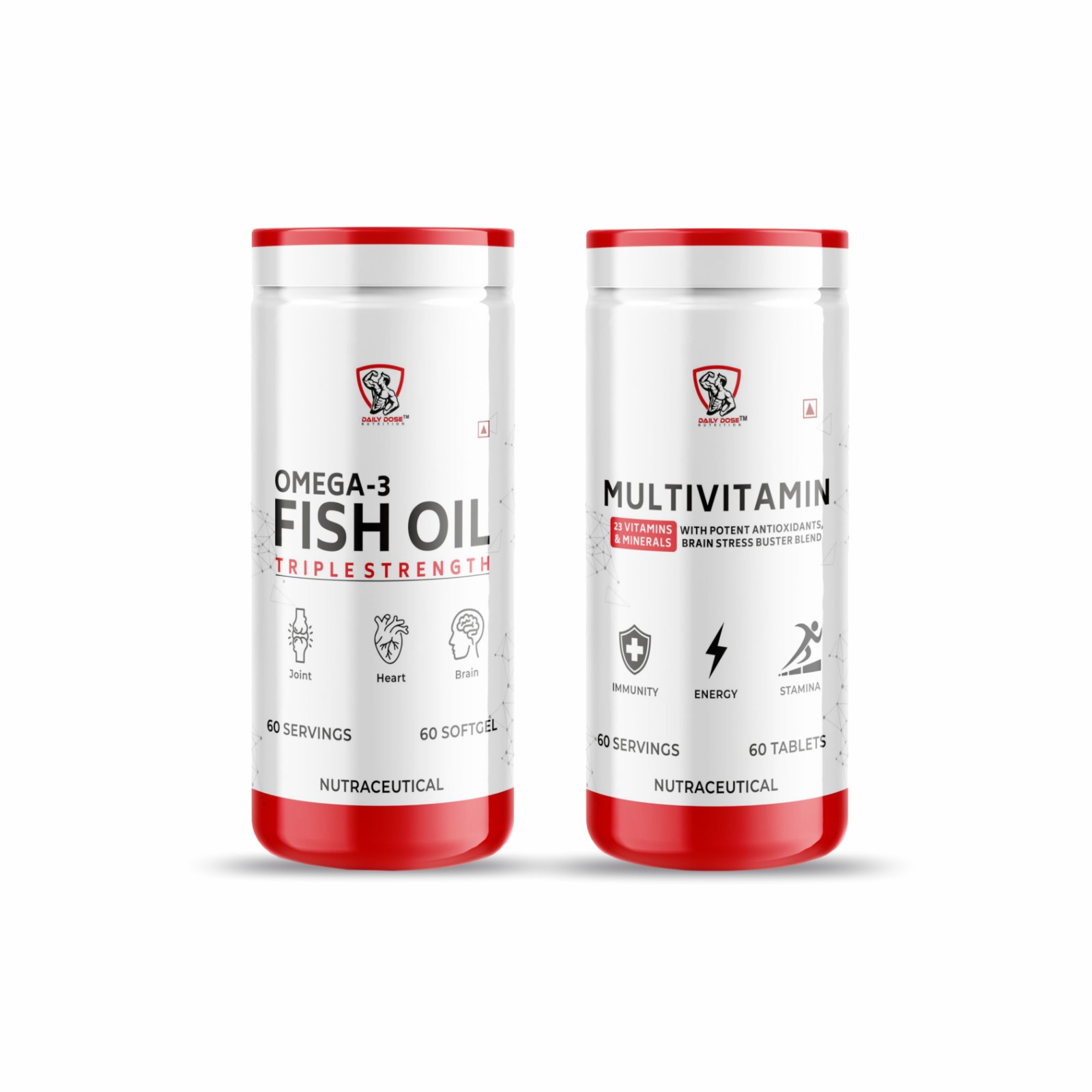 Daily Dose Multivitamin Daily Dose Omega 3 Fish Oil Triple